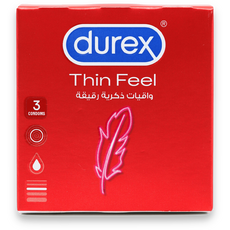 Cutia Durex Thin Feel, pachet de 3 prezervative