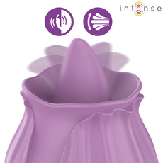 Detaliu macro al varfului Intense Azalea, cu simbolurile de vibratie