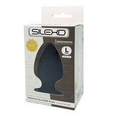 Cutia originala Silexd Premium Silicone Plug Dual Density, marime L, 13cm