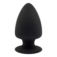 Plug anal Silexd Model 1 Large negru, forma conica cu baza stabila