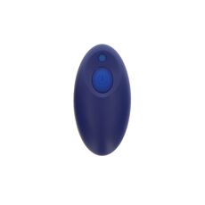 Dop anal vibrator The Sparkle ToyJoy albastru, telecomanda wireless ovala cu buton de pornire
