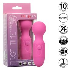 Vibrator Masaj CalExotics Rechargeable Massager Roz cutie si functii