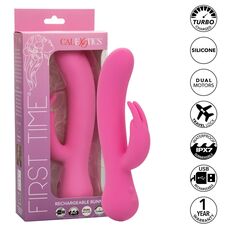 Vibrator CalExotics Rechargeable Bunny - Roz functii