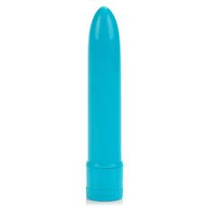 Vibrator clasic neon CalExotics albastru, vedere completa