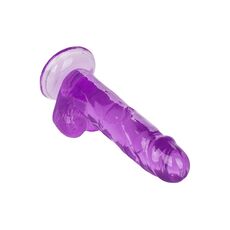 Dildo realistic cu ventuza Queen Size CalExotics mov, detaliu forma realista