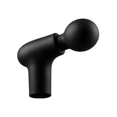 Aparat de masaj cu percutie Power Gun Caresse negru, vedere completa cu cap sferic si maner tip pistol