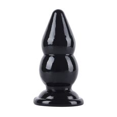Dop anal dublu bulb Extreme Hidden Desire negru, vedere completa din fata