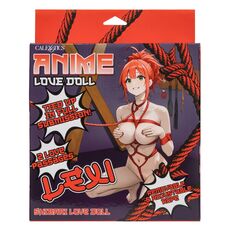 Papusa gonflabila anime Shibari Lexi CalExotics, cutia originala Anime Love Doll cu tematica shibari