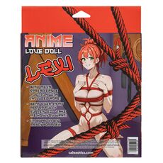 Papusa gonflabila anime Shibari Lexi CalExotics, detaliu chip printat si bust
