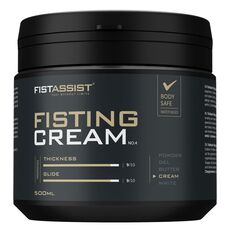Crema pentru fisting FistAssist Cobeco 500 ml, vedere de ansamblu borcan
