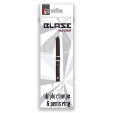 Blaze Nipple Clamps si Penis Ring ambalaj