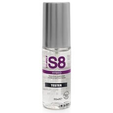 Lubrifiant hibrid S8 Stimul8 TESTER 50ml, flacon pe baza de apa si silicon