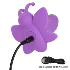 Stimulator Clitoral CalExotics Venus Butterfly Rotativ, Violet incarcare cablu USB