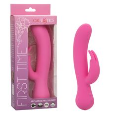 Vibrator CalExotics Rechargeable Bunny - Roz cutie si produs