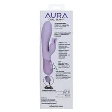 Vibrator Rabbit Dual Bunny Aura CalExotics, violet spate cutie