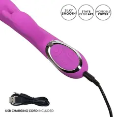 Vibrator Enchanted Bunny Purple, 12 Functii cablu USB