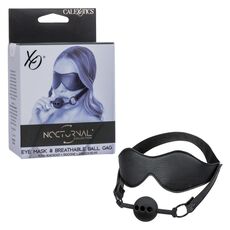 Set Masca de Ochi si Calus Respirabil Nocturnal CalExotics, Negru