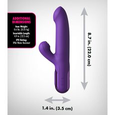 Vibrator Iepuras Super Sonix Thruster dimensiuni