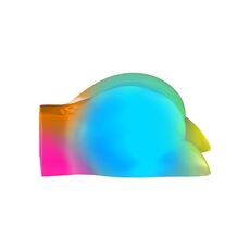 After Dark Series Go-Go Booty LED Mega Masturbator - Frostedcu LED RGB