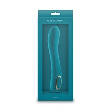 Vibrator Obsessions Zeus Rechargeable Silicon, 10 Moduri Vibrație & Waterproof - Dark Green
