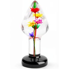 Plug anal Everlasting Bloom by ToyJoy, multicolor, alaturi de cutia originala din colectia Bloome