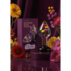 Plug anal Everlasting Bloom by ToyJoy, multicolor, detaliu al florilor colorate din interior