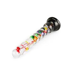Dildo cu bile Everlasting Bloom by ToyJoy, multicolor, alaturi de cutia originala din colectia Bloome
