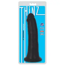 Dildo fin Thinz 8 inch by Curve, negru, cutia originala 8 inch Slim Dong Midnight