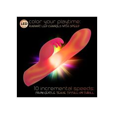 Vibrator Rabbit Moonlight Magic by CalExotics Endless Summer, portocaliu, vedere 5