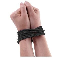 Sfoara Bondage Pipedream "Mini Silk Rope" 1,83 Metri - Negru##