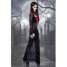 Costum Rochie Vampir Halloween Mask Paradise - Rosu