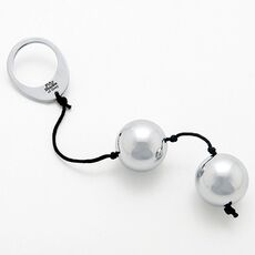Bile Vaginale Fifty Shades "Inner Goddess" 21,5 cm - Argintiu - detaliu design