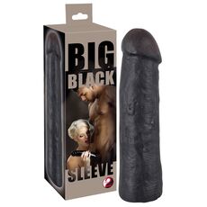 Manson Penis You2Toys "Big Penis Sleeve" 22 cm - Negru - vedere frontala