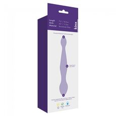 Dildo Sticla Kinx "Dual Teaser" 18,5 cm - Negru##