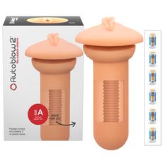 Manson Rezerva Autoblow "Vagina Sleeve" 15 cm - Natural - detaliu design