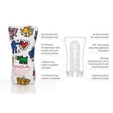 Masturbator Tenga Keith Haring Soft Tube- detaliu interior