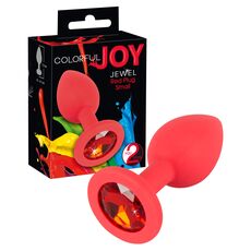 Anal Plug You2Toys »Colorful Joy« 7,2 cm - Rosu