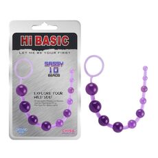 Bile Anale Chisa Novelties "Sassy" 26,3 cm - Violet - detaliu design