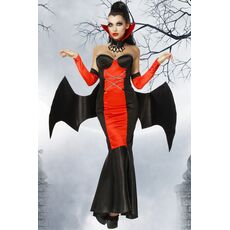 Costum Vampir Rochie Halloween Mask Paradise - Rosu