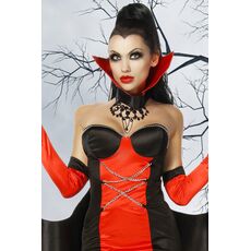 Costum Vampir Rochie Halloween Mask Paradise - Rosu