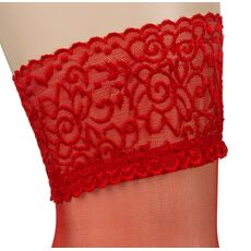 Ciorapi cu Banda Cottelli Collection -Rosu - culoare si material