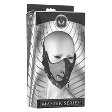Masca Master Series "Lektor Zipper Mouth Muzzle" - Negru##