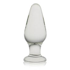 Butt Plug Anal Sticla Lovetoy "Glass Romance" 12 cm##