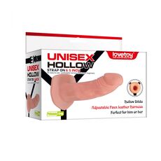 StrapOn Lovetoy »Unisex Hollow« 19 cm - Natural