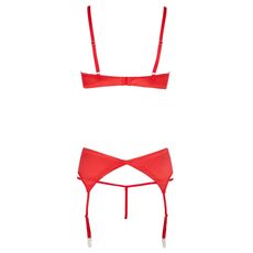 Set Lenjerie Intima Cottelli Collection - Rosu - dimensiuni complete