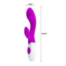 Vibrator Dubla Stimulare Pretty Love »Brighty« 20 cm - Violet