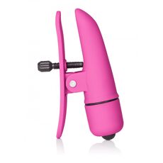 Cleme Sfarcuri cu Vibratii California Exotics "Nipplettes" - Roz - vedere laterala