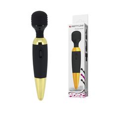 Aparat Masaj Pretty Love »Power Wand Gold« 25 cm - Negru