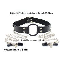 Calus Ring Gag + Nipples Clamps [ Cleme de Sfarcuri ]