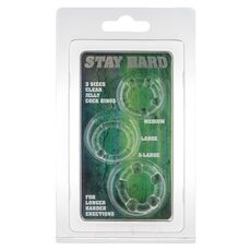 Set Inele Scala Selection &raquo;Stay Hard Clear&laquo; Transparent